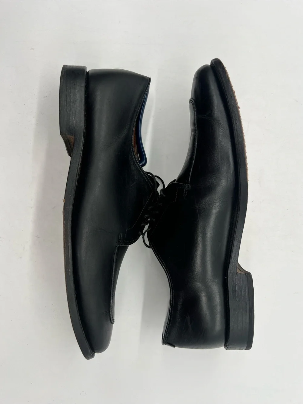 Allen Edmonds Delray Men’s 9D Black Leather Moc Split Toe Oxford Dress Shoes